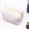 Bolsa de cosméticos de felpa de macaron para niña ins bolso de mano color caramelo portátil dulce suave glutinoso Bolsa de Cosméticos Estuche