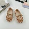 Zapatos para Bebé Niña Primavera y Otoño 2025 Nuevos Zapatos de Princesa con Pedrería para Niña Zapatos Planos para Niños Zapatos de Cuero de Moda Versátiles de Suela Blanda