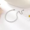 Pulseira de aço inoxidável em duas cores, joia de moda feminina mais vendida, atacado, senso de luxo leve e alta qualidade, como presente para namorada e amigas