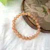 Pulsera de Piedra del Sol Natural Círculo Único Moda Pulsera de Piedra del Sol Joyería Regalo Cuentas para Mujer