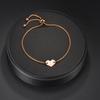 Europa transfronteiriça e Estados Unidos Novo aço inoxidável 304 pulseira de amor ajustável personalidade da moda feminina DIY suave Letras a laser