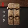 Acessórios de Cobre de Imitação Chinesa Puxador de Porta de Armário Guarda-Roupa Estante Pastoral Ameixeira Orquídea Bambu Crisântemo Puxador Clássico de Cobre