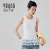 Chaleco de Mujer para Primavera y Verano, Camisola Retro sin Mangas con Encaje Empalmado, Ropa Exterior, Nuevo Estilo Primavera/Verano 2026