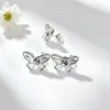 Versátil y Sencillo Anillo Colgante Mariposa con Goteo de Aceite de Cobre Base para Pendientes Juego de Tres Piezas Accesorios de Perlas DIY Joyería para Mujeres