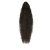 Presilha de Cabelo Estilo Europeu e Americano Rabo de Cavalo, Cabelo Longo Cacheado em Espiral, Rabo de Cavalo Cacheado Longo Fofo, Peruca Rabo de Cavalo Atacado