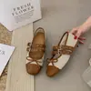 Zapatos Mary Jane de Cuero con Hebilla Estilo Francés para Mujer, Primavera/Verano 2026, Zapatos Individuales Retro con Lazo y Doble Correa de Hebilla, Puntera Cuadrada Baja para Mujer