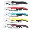 Abridor de botellas de vino de acero inoxidable, abridor de botellas de vino, cuchillo para vino, cuchillo de caballito de mar, herramienta multifunción, se puede imprimir el logotipo