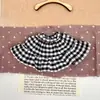 Roupa de Boneca Vestido Plaid com Babados Saia Plaid Multicor Boneca de Algodão Kt Boneca BJD 1/6 Saia para Vestir