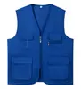 Colete de Roupa de Trabalho Logotipo Personalizado Impressão Figura de Impressão Grupo de Publicidade Vestuário Colete de Rua Vermelho Voluntário
