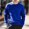 Suéter nuevo de cuello redondo para hombre otoño e invierno 2024 suéter para hombre transfronterizo europeo y americano al por mayor suéter fino básico