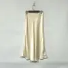 [Oferta Especial] Falda Sirena Elegante Arrugada de Satén Mezcla de Triacetato Verano 24