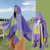 Xale Grande Listrado Roupa Externa Feminina Estilo Étnico Xinjiang Xizang Roupa de Viagem Manto Moda Manto Elegante Manto