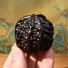 Pelota de fitness de madera de agarwood y durian al por mayor, pelota de mano de madera maciza de nogal negro para masaje de palma y sujetar con la mano