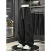 Marca de moda de alta calle americana Pantalones de seda helada para hombre y mujer Otoño Delgados Frescos Elásticos Caída Holgados Rectos Pantalones Casuales