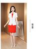 Traje vestido traje Manga Corta para Mujer en stock Verano Estilo Coreano Moda Ropa de Negocios Elegante Vestido de Diosa Fan Ropa de Trabajo