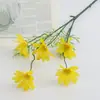 Flores artificiales de manzanilla y margarita estilo Ins, flores falsas para decoración de sala de estar, arreglos florales de mesa, adornos florales decorativos, accesorios para fotos