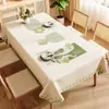 Nuevo Mantel de Mesa Estilo Crema de Lujo 2025, Impermeable, Resistente al Aceite, Sin Lavado, Resistente al Calor, Mantel Rectangular de Gama Alta