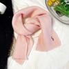 Cachecol de Tricô com Desenho de Animal para Outono e Inverno, Ideal para o Trabalho, Simples e Versátil, Combina com Camisa para Manter o Pescoço Aquecido