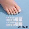 Pegatinas para Uñas y Pies Zhengxiang Transfronterizas Europeas y Americanas, Brillo de Color Sólido, Pegatinas de Uñas de Lujo Ligero, Pegatinas de Dedos de Pie de Cobertura Completa, Lote Mixto, Iridiscente