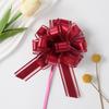Exportación Transfronteriza Tamaño Mediano 30 Flor de Bola de Gasa Nieve Mate Regalo de Navidad Cinta para Empaque de Flores Apto para Arte Floral Metálico