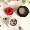 Taza de Café Cerámica Tres Colores Estilo Casual Taza para Espresso Latte Art Transfronteriza Europea Juego de Taza y Platillo para Café Italiano