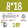 Tornillo de cabeza plana con bisel cruzado biselado de acero inoxidable 304, tornillo de bisel alargado para muebles M6
