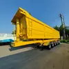 Semirremolque volquete trasero autodescargable de 9m, 80 toneladas, 3/6 ejes, para transporte de arena y grava