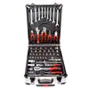 Kit de reparación de automóviles de 187 piezas para mantenimiento del hogar, juego de herramientas de ferretería para reparación de automóviles, llaves de doble uso, juego en un estuche con ruedas