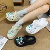 Acessórios Fofos e Meninosos para Tamancos, Fivela de Corrente de Sapato Borboleta Estilo Chanel, Flor de Sapato Destacável DIY, Acessórios para Sapatos, Fivela de Sapato