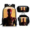 Homem Aranha: 2 Homem-Aranha: 2 Bolsa de Refeição de Três Peças Estojo Escolar Mochila para Estudante Bebê Amazon Fofa