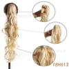 Peruca cacheada longa e fofa de onda grande com presilha rabo de cavalo volume de cabelo seda de alta temperatura em estoque atacado