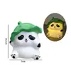 Luminária de Noite de Panda em Vinil Decoração de Mesa Enfeites com Luzes Desenhos Animados Infantis Brinquedos Venda por Atacado Presentes