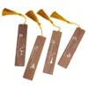 Marcadores de Madera Estilo Zen Chino, Regalos Pequeños Culturales y Creativos Personalizados, Souvenirs de Viaje, Marcadores Literarios Estilo Antiguo de Secuoya