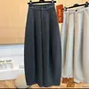 Calças Casuais com Forro de Fleece Outono e Inverno para Mulheres 2026 Estilo Coreano Versátil Cintura Alta Soltas Retas Jogger Calças de Moletom 9105