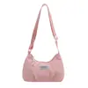 Bolsa de ombro casual transfronteiriça para mulheres, nova moda e estilo literário, bolsa de antebraço, adequada para estudantes universitários, deslocamento e como bolsa de compras