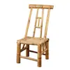 Silla de Bambú Hecha a Mano Mesa de Bambú Restaurante de Comida Rápida para Hot Pot Mesa de Té Mesa de Café Silla para Balcón en Casa Juego de Mesa y Silla de Ocio Silla con Respaldo