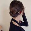 Horquilla con borla de rama de flor de ciruelo de estilo chino, estilo antiguo Hanfu, horquilla para el cabello, accesorios para el cabello de metal modernos y sencillos para mujeres.