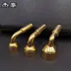 Tazón de pipa de cobre puro Accesorios tradicionales para fumar Latón Bolsa tradicional para tabaco seco Pipa de boca ancha DIY