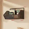 Estante de almacenamiento de pared, esenciales para dormitorio, cesta colgante sin taladro para mesita de noche de dormitorio, solución de almacenamiento de pared para literas superiores de estudiantes