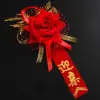 Colección completa de artículos para bodas: Ramilletes creativos y hermosos para los novios, los padrinos y las damas de honor en estilo chino