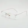 Nuevo Lind mismo estilo armazón cuadrado de titanio puro ultraligero sin tornillos armazón de gafas sin marco estilo minimalista danés gafas