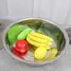 36/38/40 no magnético 1.5 mm borde inverso colador para lavar arroz cocina acero inoxidable cuenco escurridor agujero para lavar arroz colador para lavar arroz