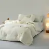 Colcha de Gasa Lavable de Doble Capa Clase A, Soja, Primavera-Otoño, Colcha Simple Ultra Suave Transpirable para Todas las Estaciones, Colcha Engrosada de Invierno para Otoño e Invierno
