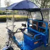 Toldo para Para-brisa de Triciclo Elétrico Espessado e Ampliado Carro de Lazer Para-brisa Dobrável Guarda-chuva Universal