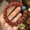 Cuentas de Rudraksha Pulidas Naturales Nepalesas, Cinco Pétalos, Unisex, Se Hunden en el Agua, Coleccionables