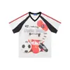 Camiseta de Manga Corta con Estampado de Gato de Fútbol Americano para Mujer, Nuevo Crop Top Versátil de Verano 2026 con Cuello en V, Corte Ajustado