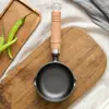 Nuevo aceite caliente especial olla pequeña hierro fundido profunda sartén para tortilla sartén de aceite artefacto para hacer dumplings de huevo hogar sartén antiadherente