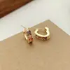 Pendientes Coloridos de Corazón de Dopamina, Pendientes Brillantes de Lujo Ligero a la Moda para Mujer, Versátiles de Primavera con Estilo, Nuevo Estilo de Tendencia