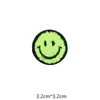 Parche Bordado Pequeña Cara Sonriente Soluble en Agua para Bordado de Computadora Accesorios para Sudaderas Zapatos Sombreros Funda de Teléfono Accesorios DIY