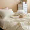 Colcha de Verano de Modal Coreano Juego de Tres Piezas Lavable a Alta Temperatura Colcha Acolchada Integrada Colcha de Verano para Cama Colcha de Aire Acondicionado Compra Grupal